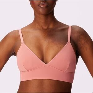 Parade Dream Sculpt Longline‎ Bralette Ultra Soft Re:Play Pink Canyon Size Small